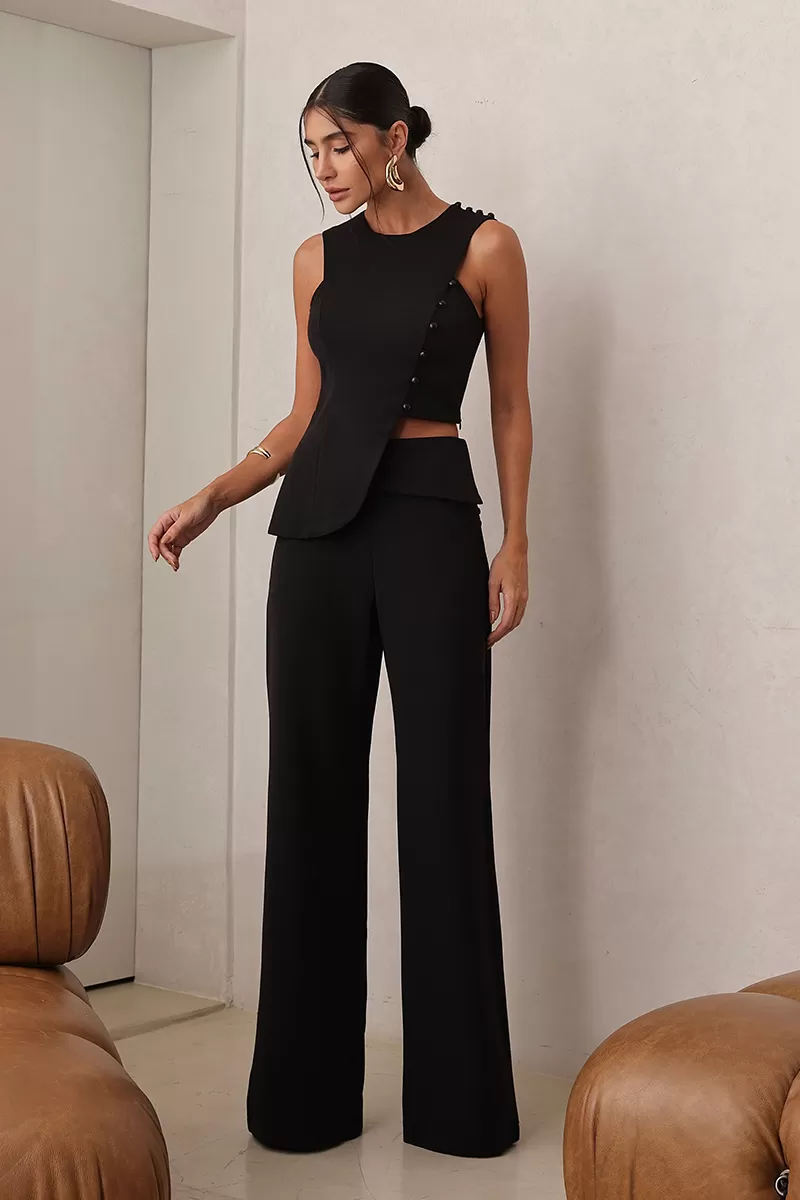 Dot Clothing - Set Dot Clothing Tailoring Black Button Detail - 2699PRETO Dot Clothing - Set Dot Clothing Tailoring Black Button Detail - 2699PRETO