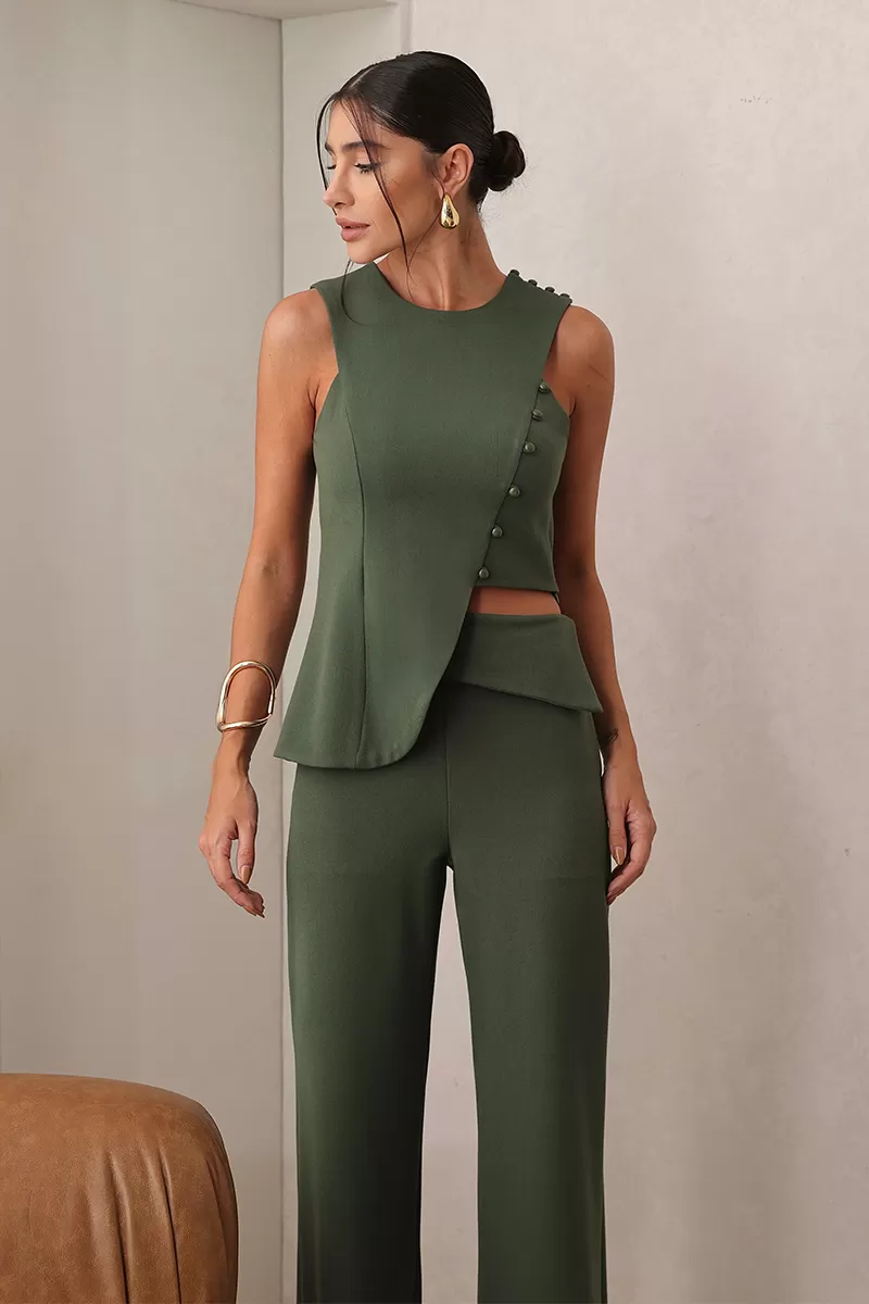 Dot Clothing - Set Dot Clothing Tailoring Det Green Button - 2699VERDE Dot Clothing - Set Dot Clothing Tailoring Det Green Button - 2699VERDE