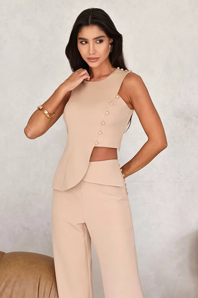 Dot Clothing - Set Dot Clothing Tailoring Det Beige Button - 2699BEGE Dot Clothing - Set Dot Clothing Tailoring Det Beige Button - 2699BEGE