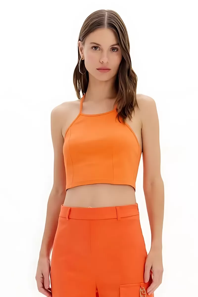 LANÇA PERFUME - Sports bra Cropped Strappy Back Ornament Perfume Launches - 1855LJ