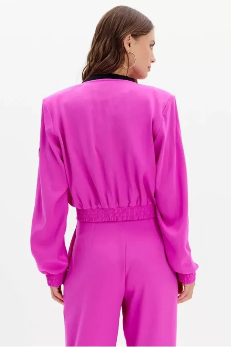 LANÇA PERFUME - Medium Bomber Jacket With Front Zipper Lança Perfume - 1039 LANÇA PERFUME - Medium Bomber Jacket With Front Zipper Lança Perfume - 1039