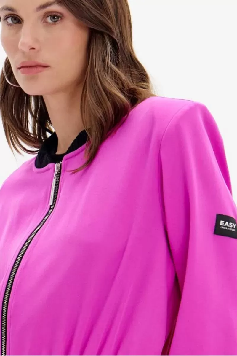 LANÇA PERFUME - Medium Bomber Jacket With Front Zipper Lança Perfume - 1039 LANÇA PERFUME - Medium Bomber Jacket With Front Zipper Lança Perfume - 1039