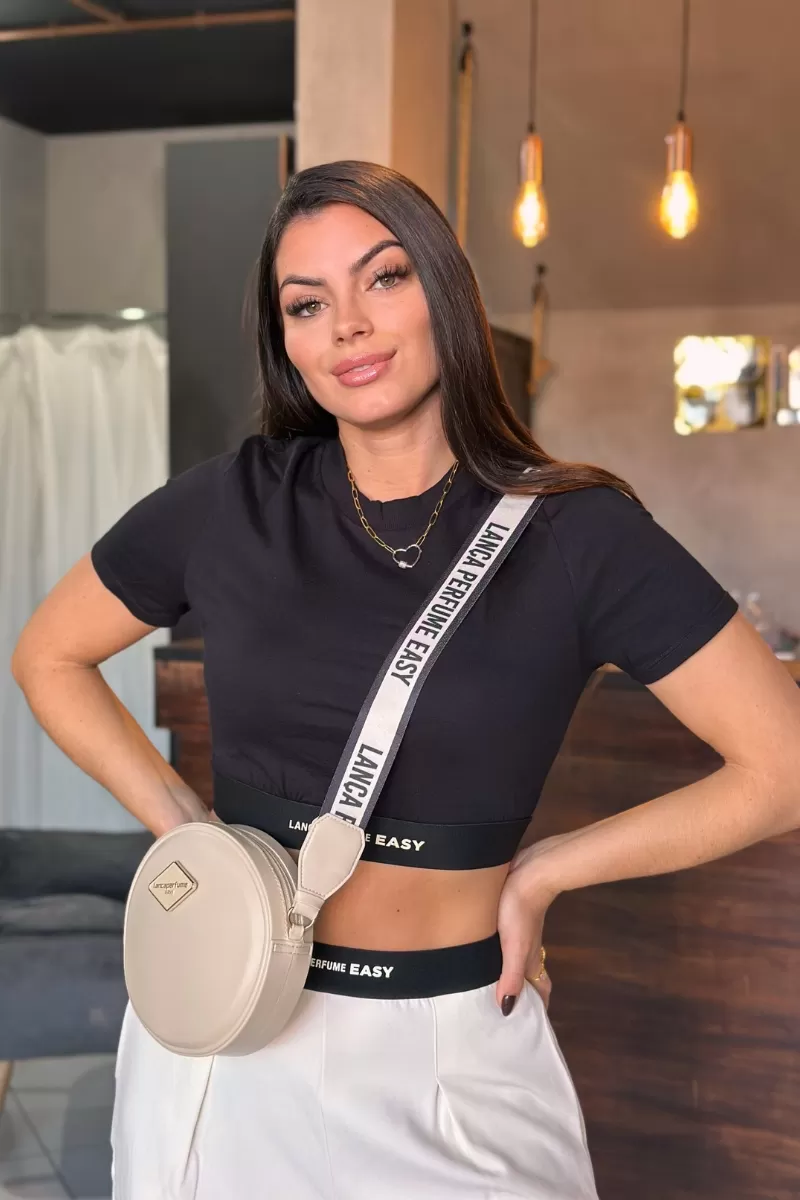 LANÇA PERFUME - Shirt T-shirt Cropped With Elastic Lança Perfume - 5051 LANÇA PERFUME - Shirt T-shirt Cropped With Elastic Lança Perfume - 5051