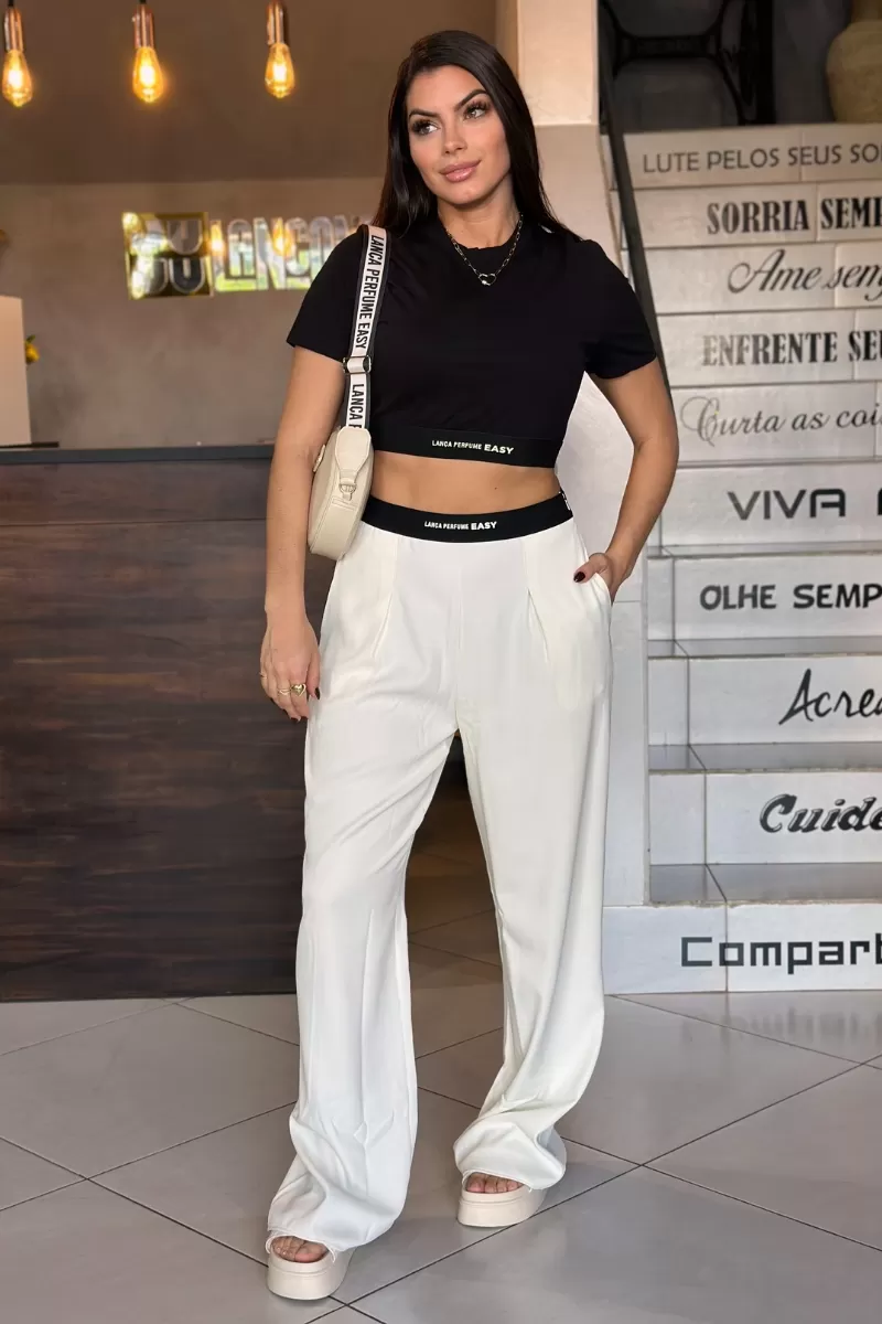 LANÇA PERFUME - Shirt T-shirt Cropped With Elastic Lança Perfume - 5051