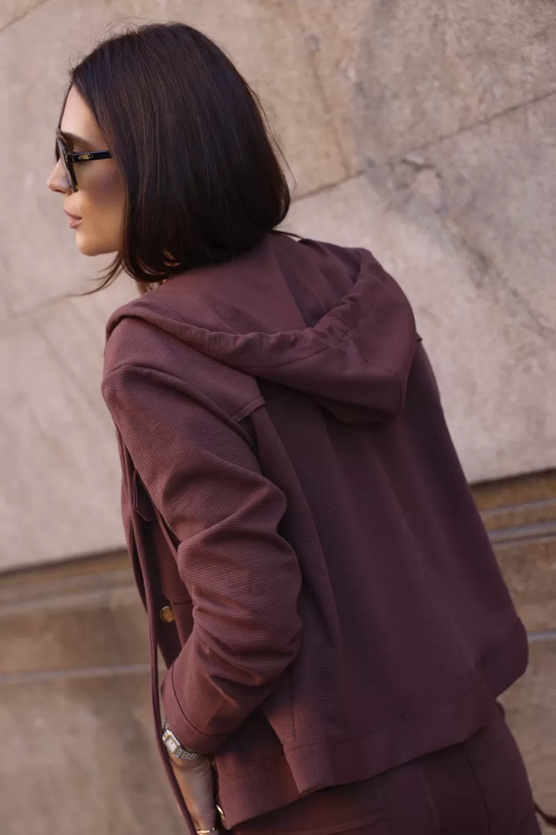 Hidrogênio - OVERSIZED JACKET WITH NUTELLA HOOD - 20403427 Hidrogênio - OVERSIZED JACKET WITH NUTELLA HOOD - 20403427