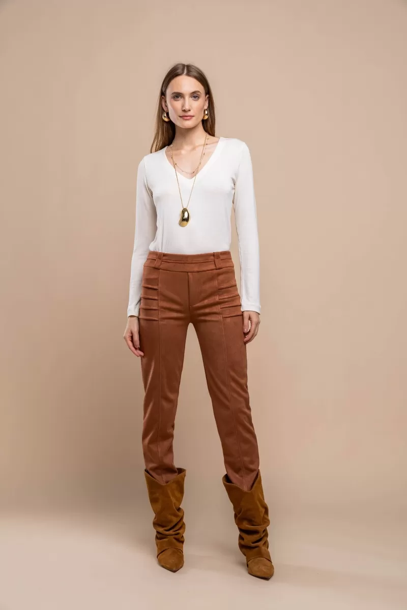 Hidrogênio - COGNAC PLEATED PANTS - 20465579 Hidrogênio - COGNAC PLEATED PANTS - 20465579