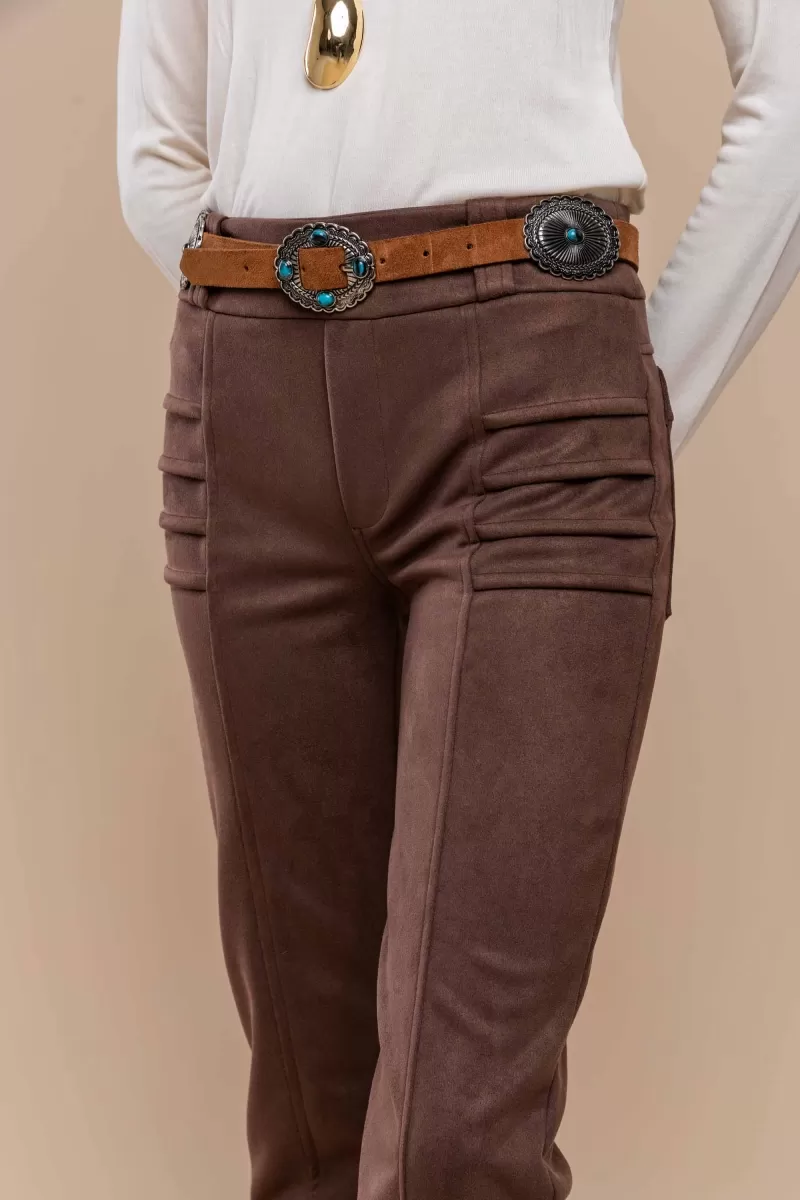 Hidrogênio - CHOCOLATE PLEATED PANTS - 20465032 Hidrogênio - CHOCOLATE PLEATED PANTS - 20465032