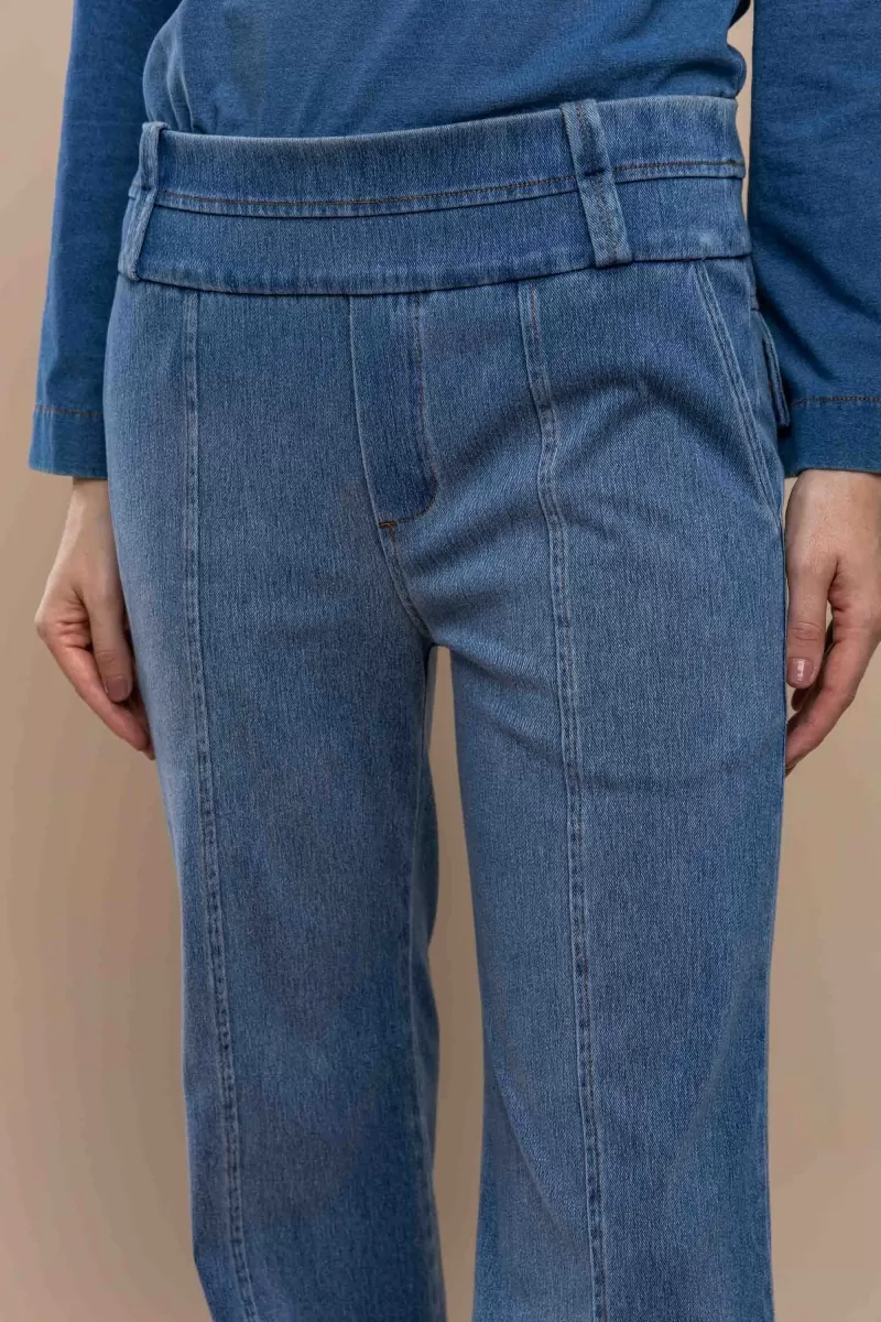 Hidrogênio - STRAIGHT PANTS WITH LAPEL IVETE JEANS - 20418042 Hidrogênio - STRAIGHT PANTS WITH LAPEL IVETE JEANS - 20418042