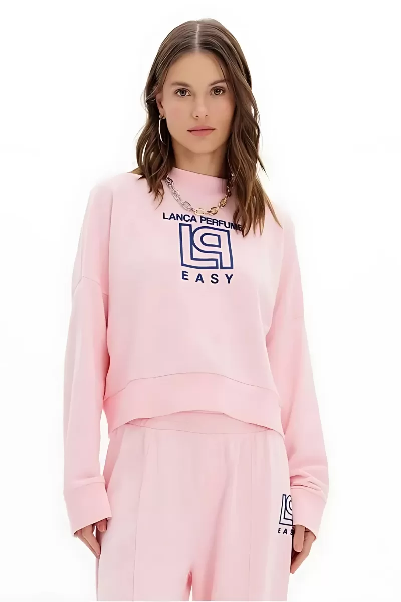 LANÇA PERFUME - Long Sleeve Blouse With Collar And Local Print Launches Perfume - 0719