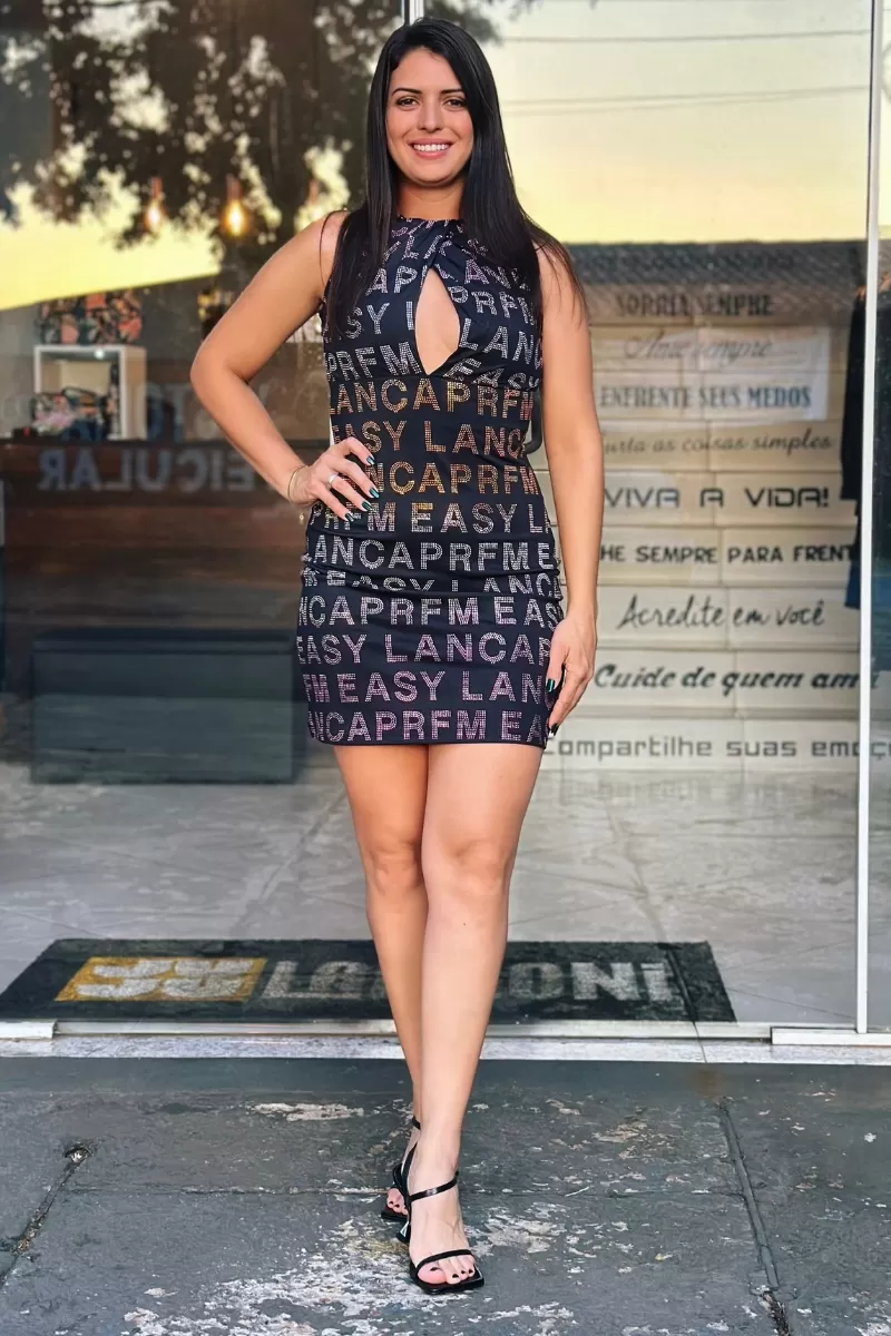 LANÇA PERFUME - Short Halter Dress from Lança Perfume - 10803