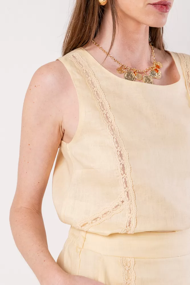 Hidrogênio - SHELL LACE TANK TOP - 20449582 Hidrogênio - SHELL LACE TANK TOP - 20449582