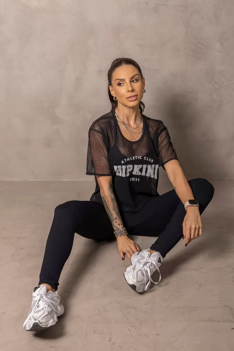 Hipkini - Black tulle runner crop top - 33331097