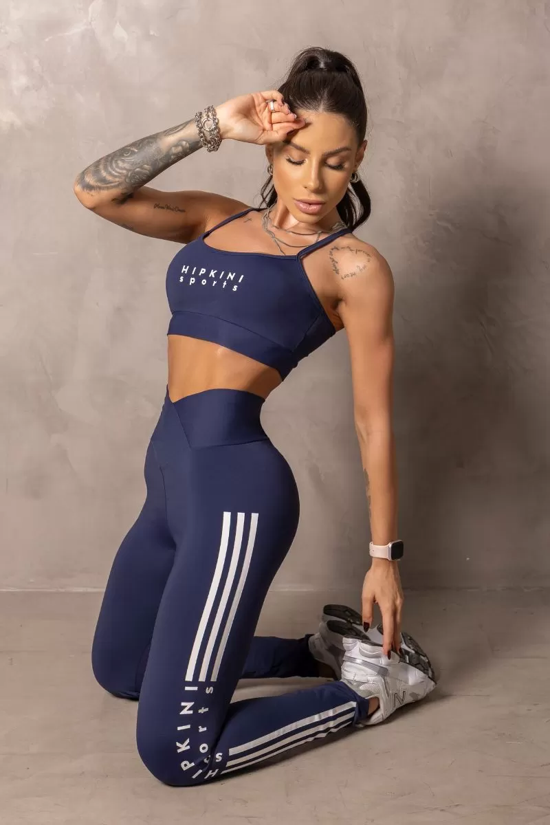 Hipkini - Navy Blue Runner Leggings with Push Up - 33331110