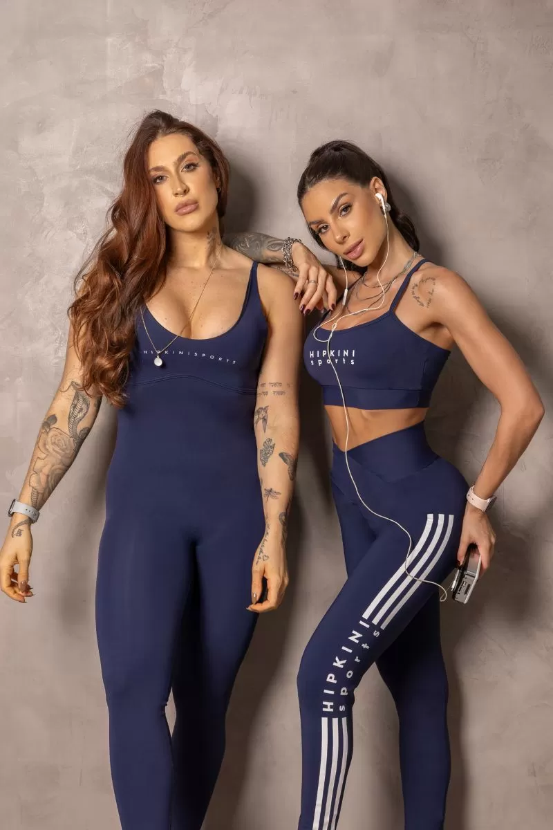 Hipkini - Navy Blue Runner Leggings with Push Up - 33331110