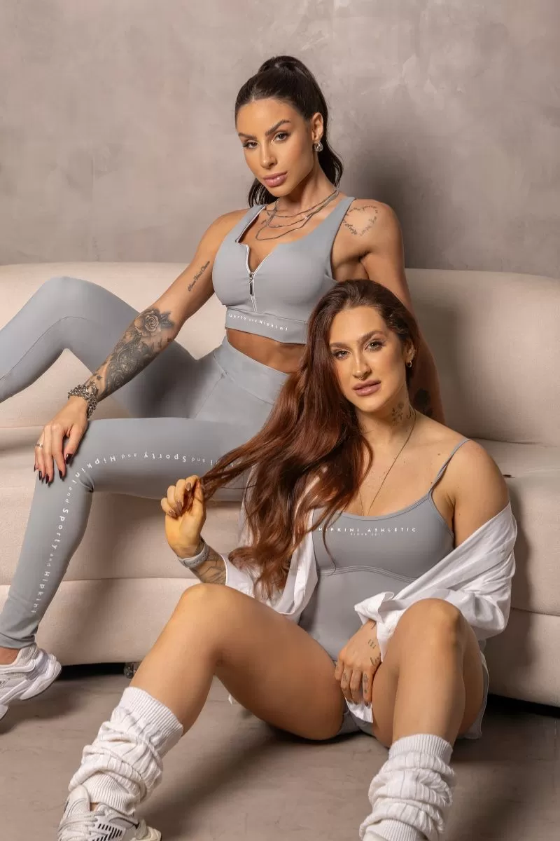Hipkini - Gray Runner Leggings with Push Up - 33331114