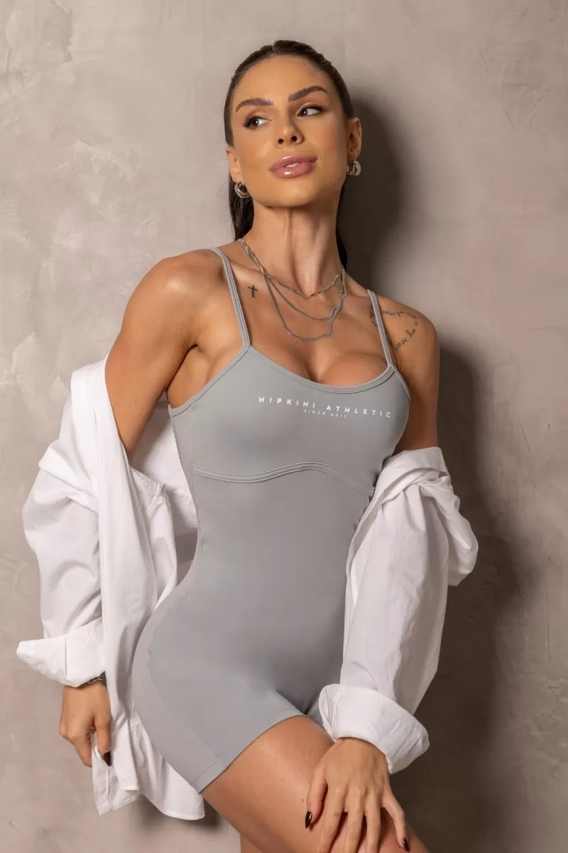 Hipkini - Grey Runner Romper with Silk - 33331115