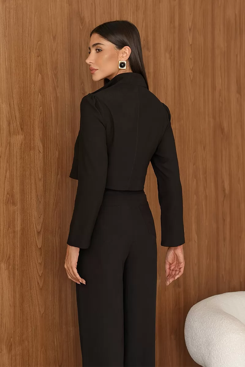 Dot Clothing - Dot Clothing Pants and Black Jacket Set - 2697PRETO Dot Clothing - Dot Clothing Pants and Black Jacket Set - 2697PRETO
