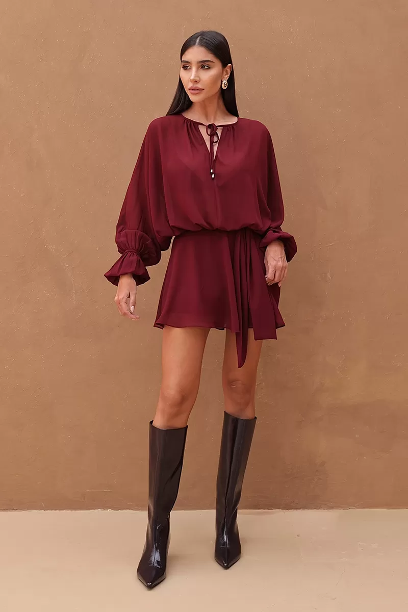 Dot Clothing - Dress Romper Dot Clothing Maple - 2692BORDO Dot Clothing - Dress Romper Dot Clothing Maple - 2692BORDO