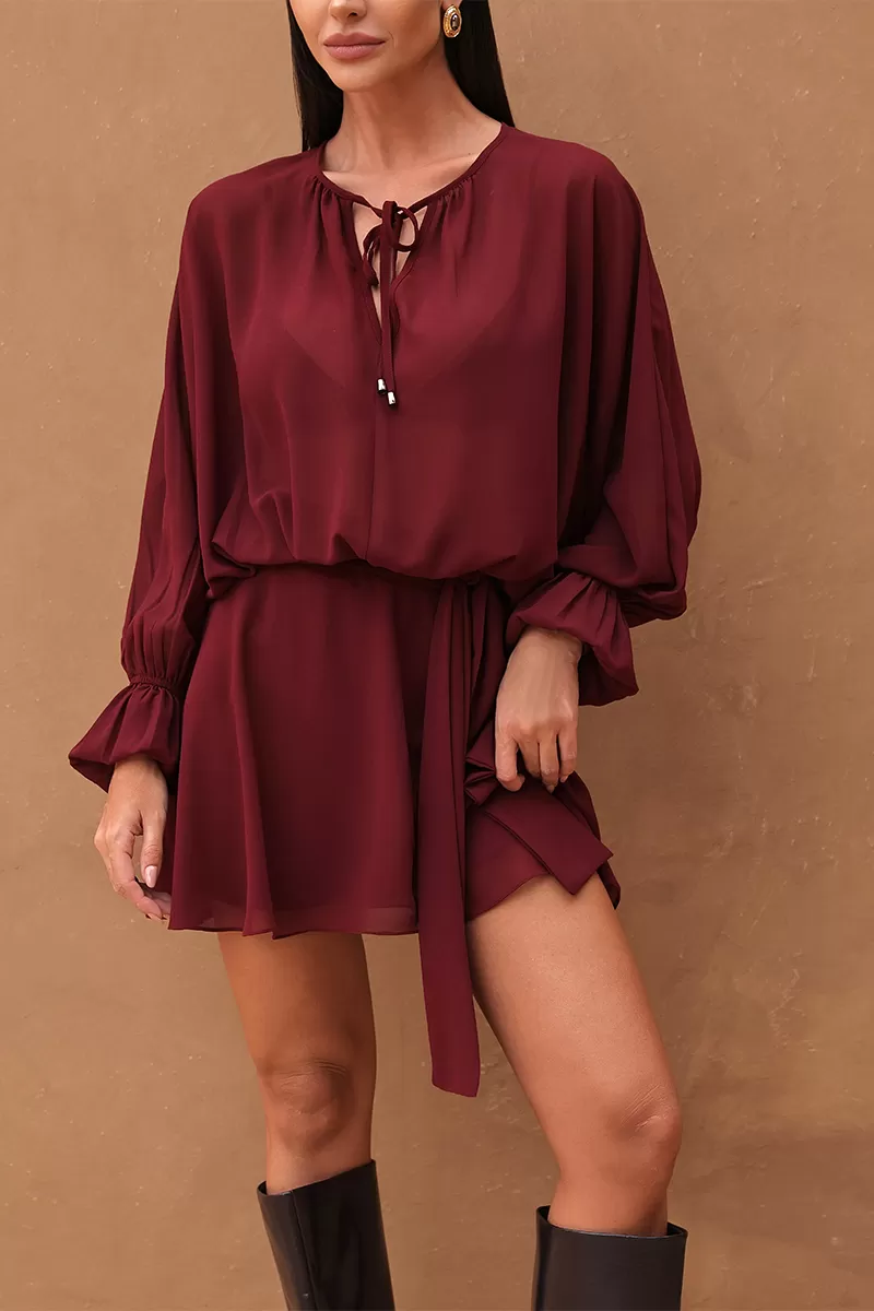 Dot Clothing - Dress Romper Dot Clothing Maple - 2692BORDO Dot Clothing - Dress Romper Dot Clothing Maple - 2692BORDO