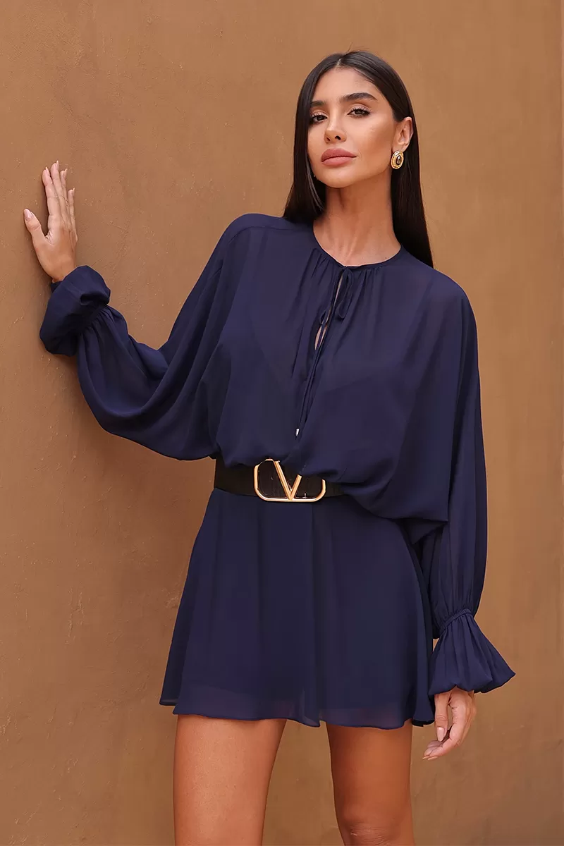 Dot Clothing - Dress Romper Dot Clothing Blue - 2692AZUL Dot Clothing - Dress Romper Dot Clothing Blue - 2692AZUL