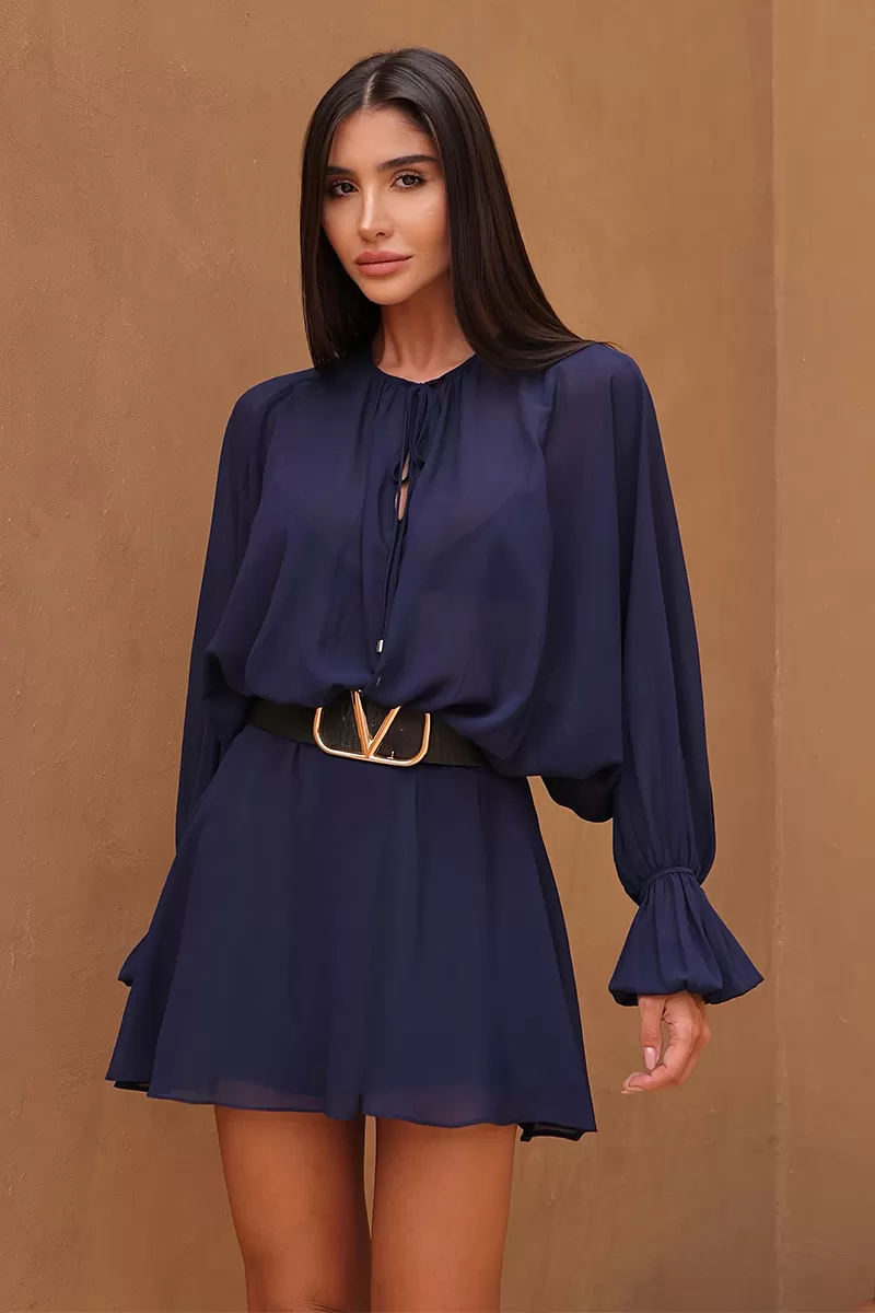 Dot Clothing - Dress Romper Dot Clothing Blue - 2692AZUL Dot Clothing - Dress Romper Dot Clothing Blue - 2692AZUL