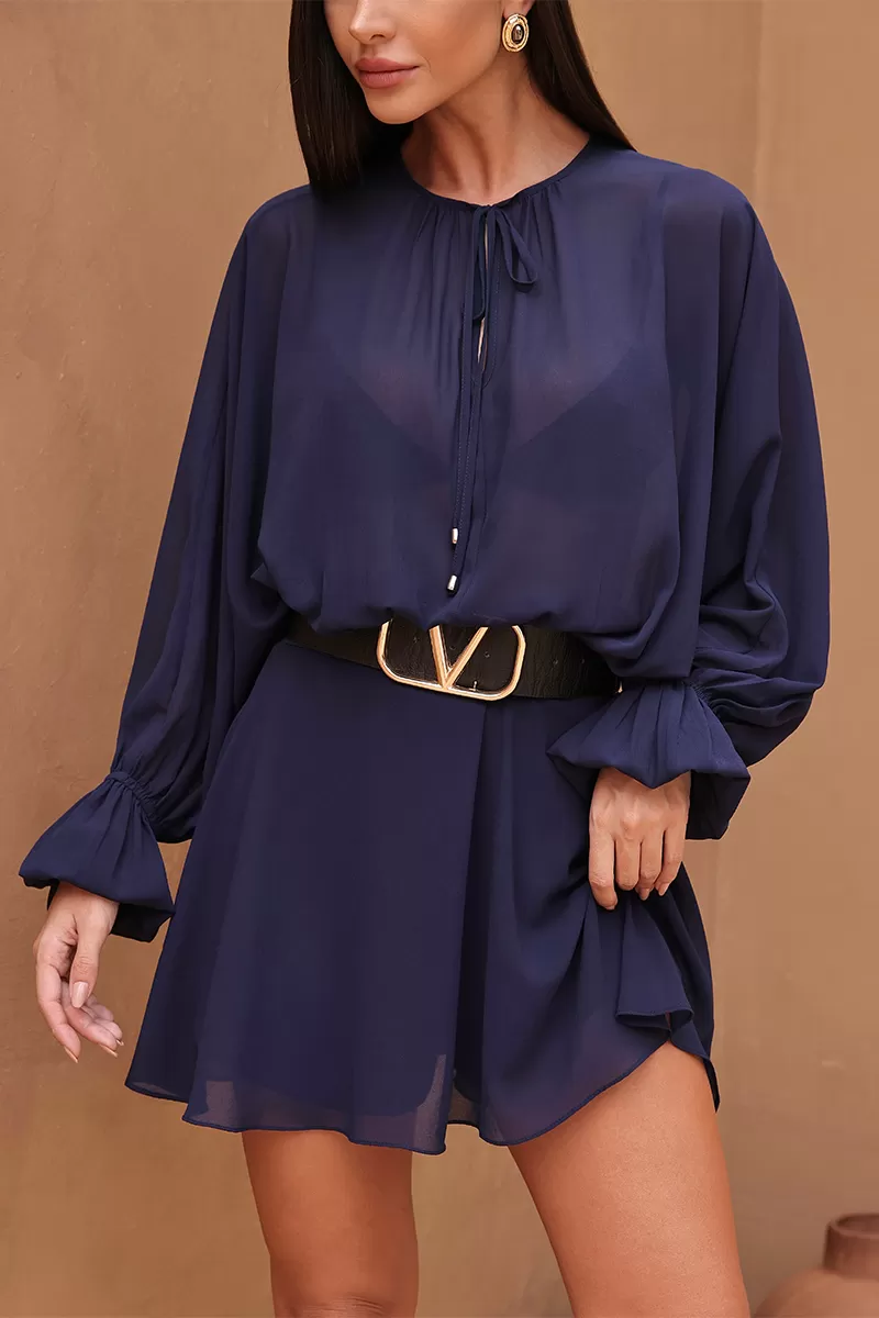 Dot Clothing - Dress Romper Dot Clothing Blue - 2692AZUL Dot Clothing - Dress Romper Dot Clothing Blue - 2692AZUL