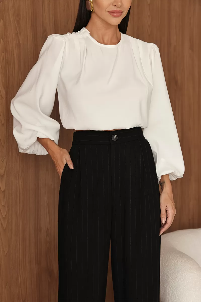 Dot Clothing - Pants Pantalona Dot Clothing Pinstripe Black - 2690PRETO Dot Clothing - Pants Pantalona Dot Clothing Pinstripe Black - 2690PRETO