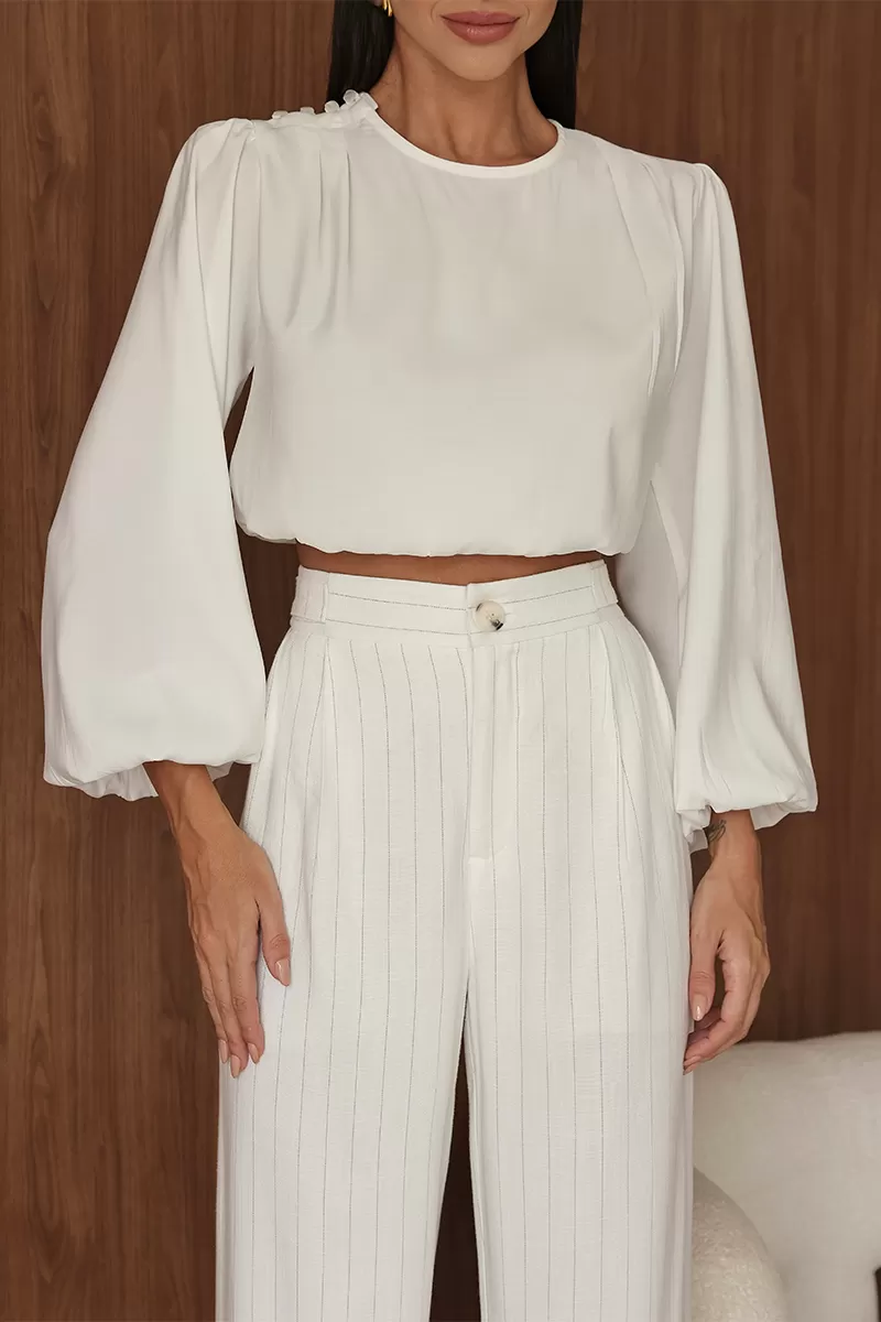 Dot Clothing - Pants Pantalona Dot Clothing Pinstripe Off White - 2690OFF Dot Clothing - Pants Pantalona Dot Clothing Pinstripe Off White - 2690OFF