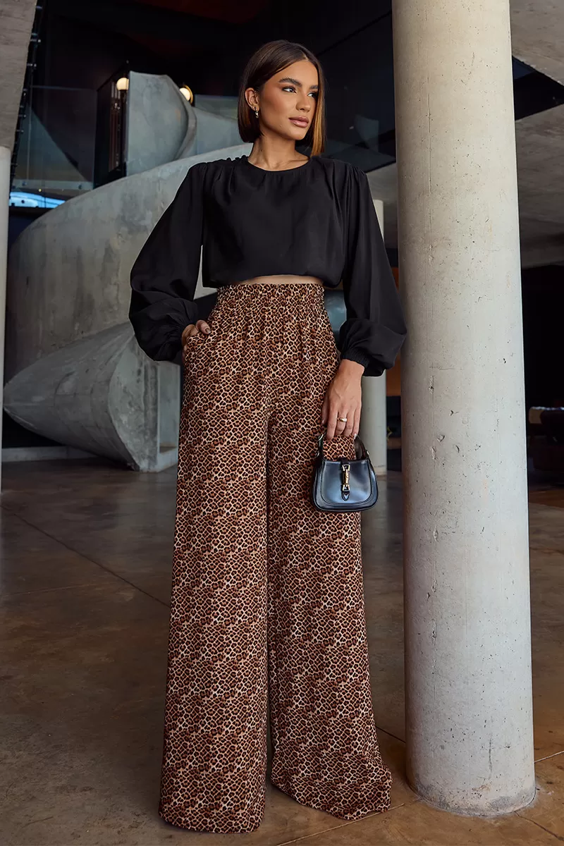 Dot Clothing - Balloon Sleeve Shirt Dot Clothing Black - 2714PRETO