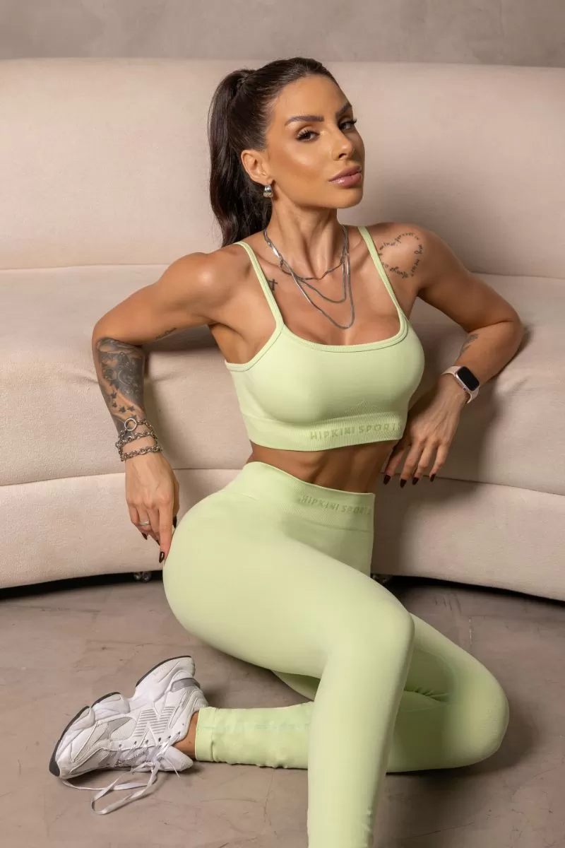 Hipkini - Green Seamless Runner Top - 33331336