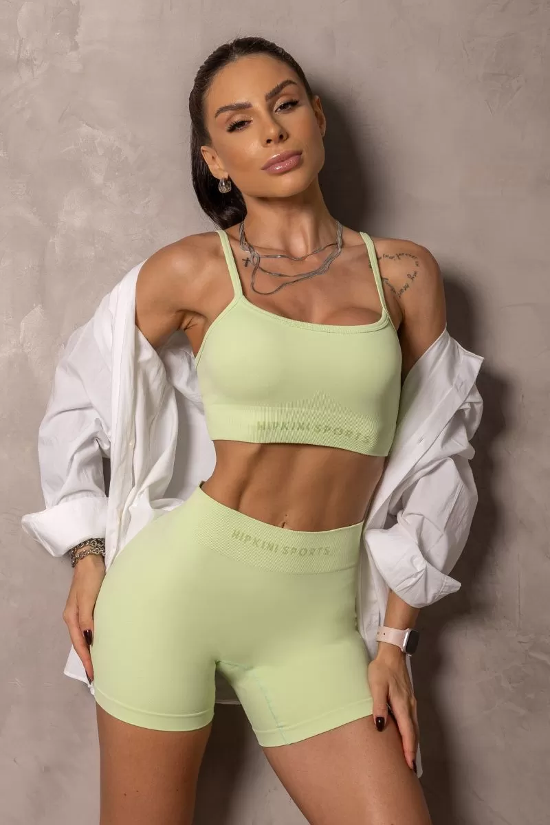Hipkini - Seamless Runner Shorts Green - 33331337