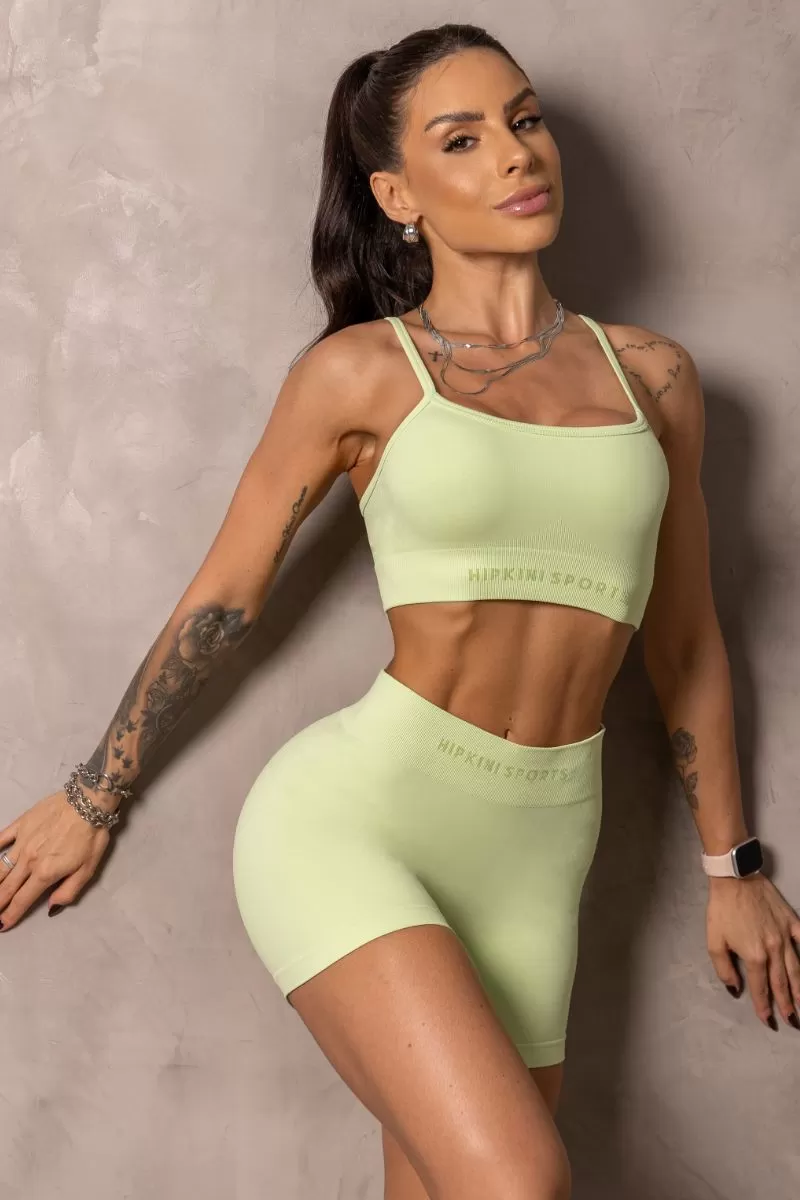 Hipkini - Seamless Runner Shorts Green - 33331337