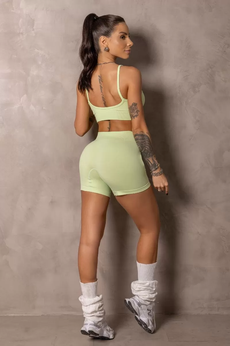 Hipkini - Seamless Runner Shorts Green - 33331337