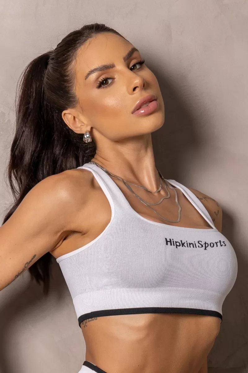 Hipkini - White Seamless Runner Top - 33331324