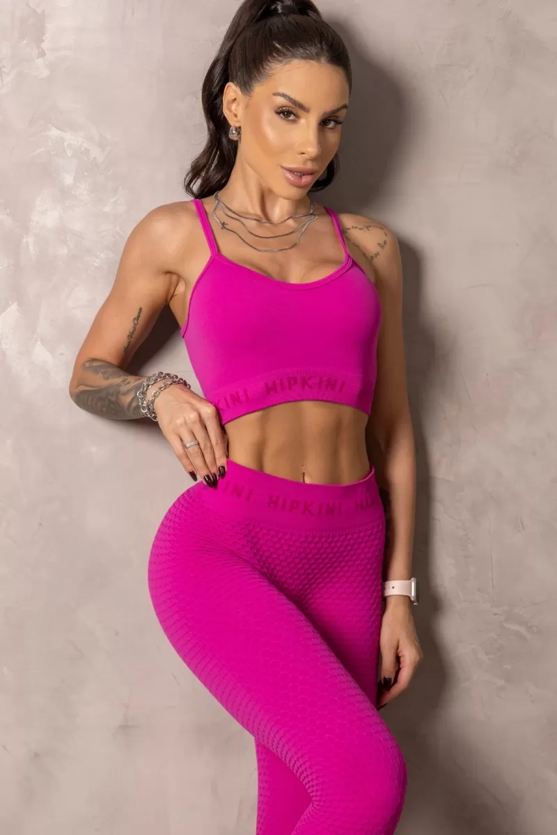 Hipkini - Purple Seamless Runner Top - 33331329
