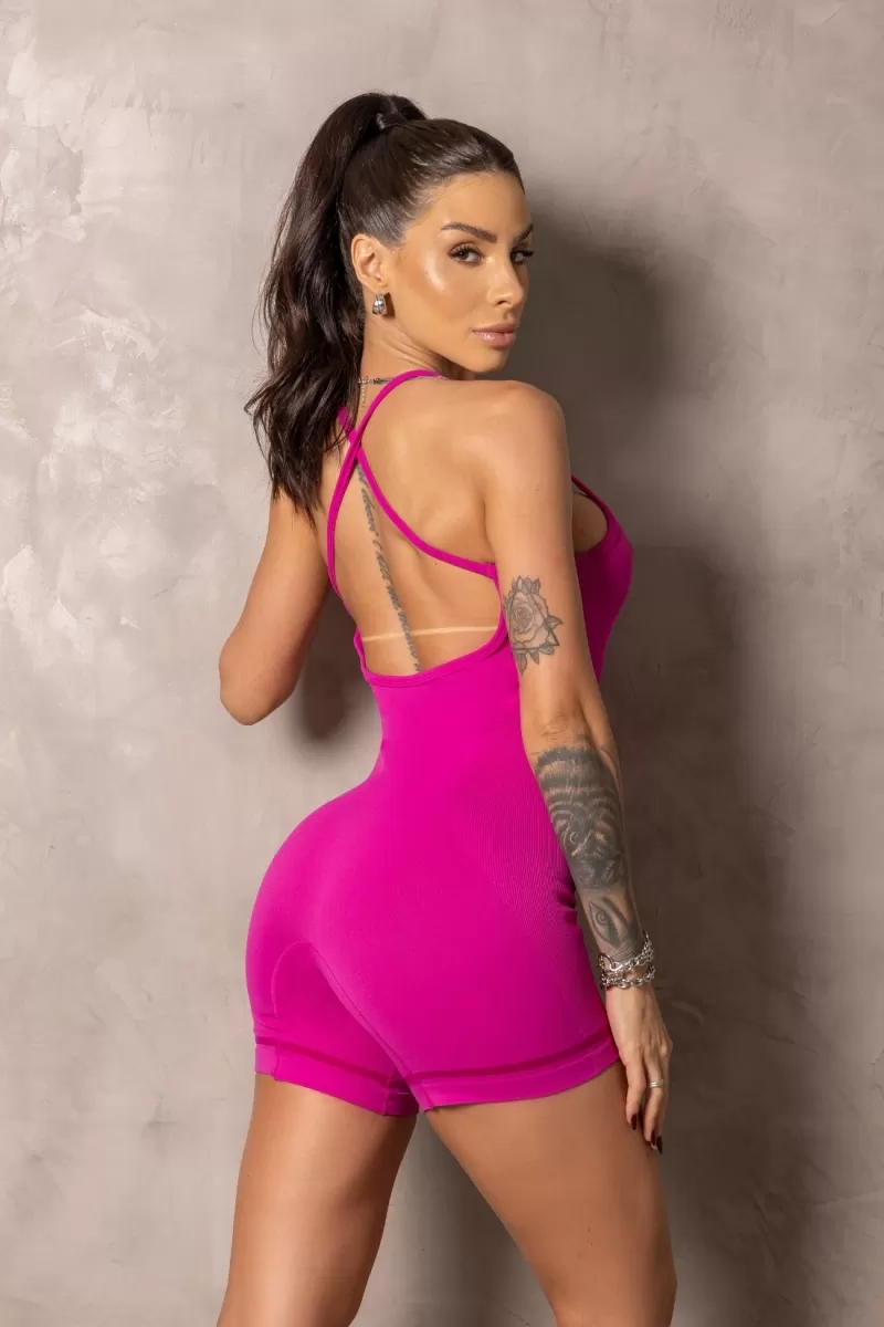 Hipkini - Purple Seamless Runner Romper - 33331331