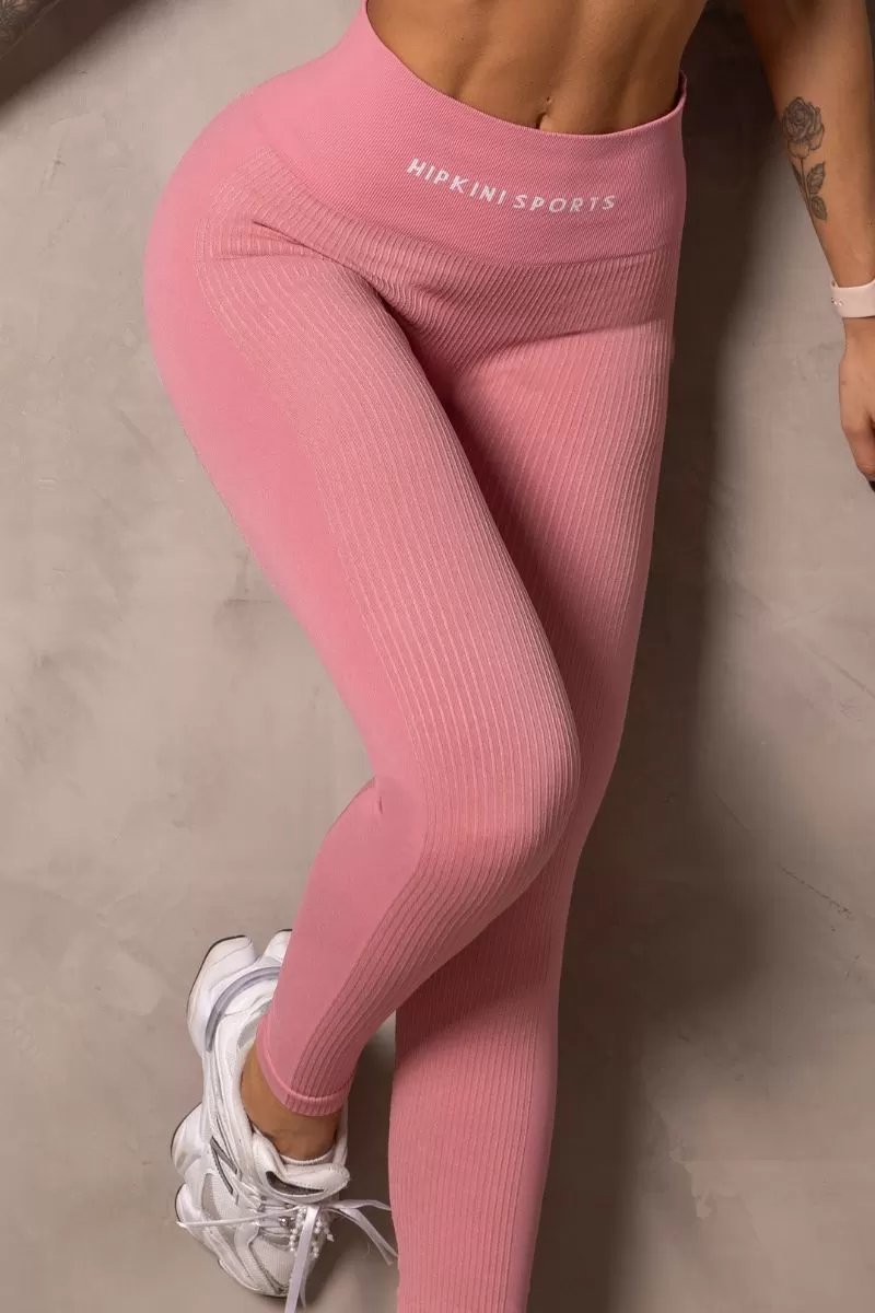  - Seamless Runner Ribbed Old Rosé Legging - 33331333