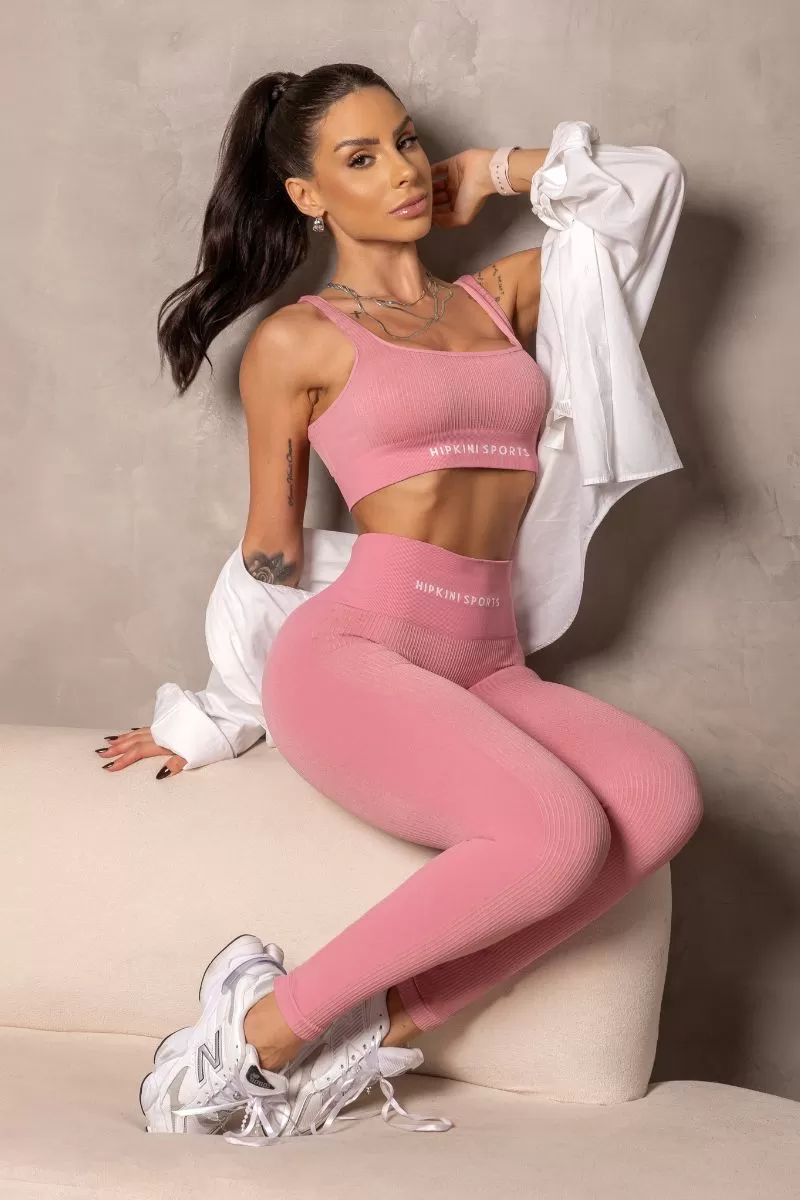 - Seamless Runner Ribbed Old Rosé Legging - 33331333 - Seamless Runner Ribbed Old Rosé Legging - 33331333