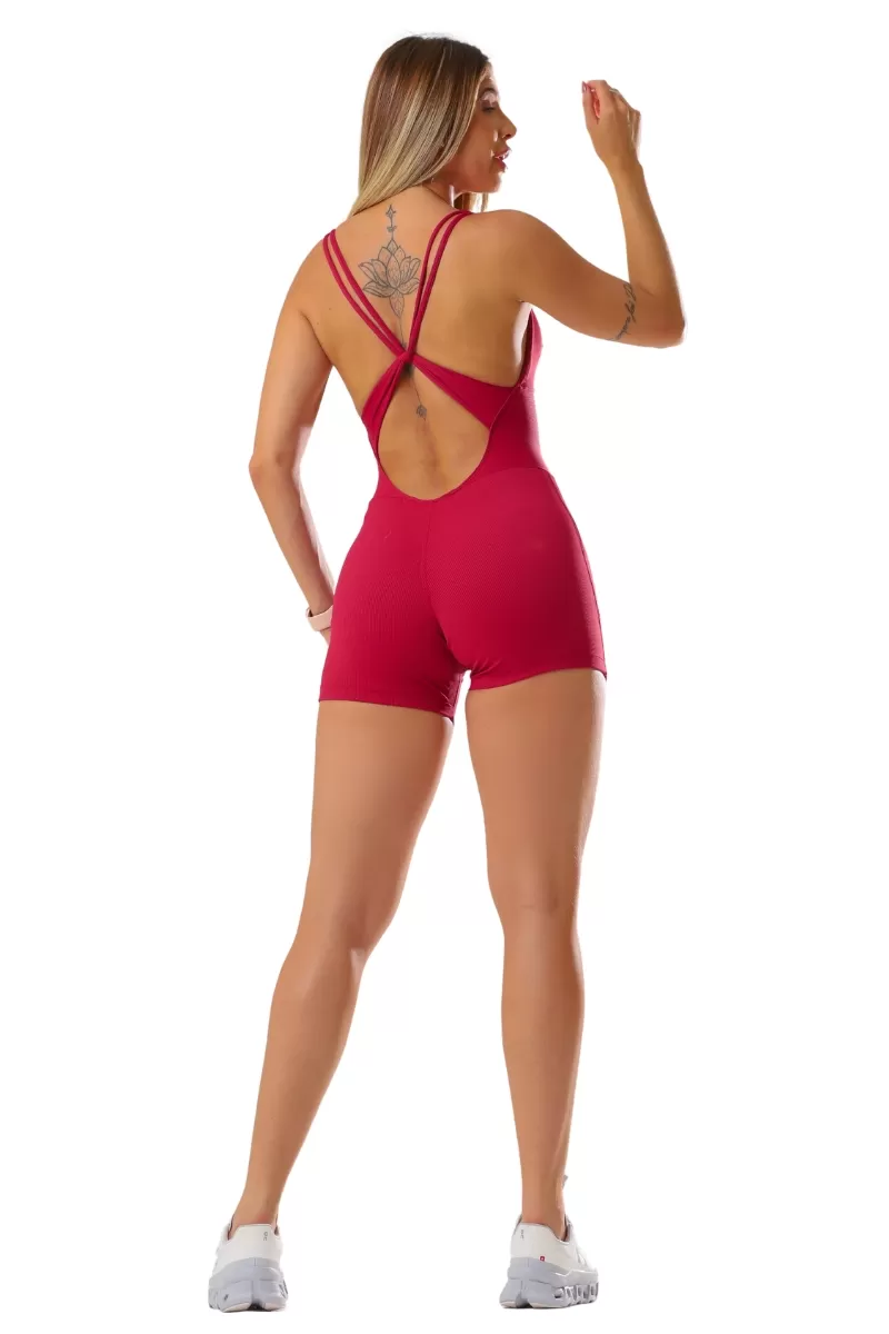 Garotafit - Drippy Cherry Romper - MAC231FC