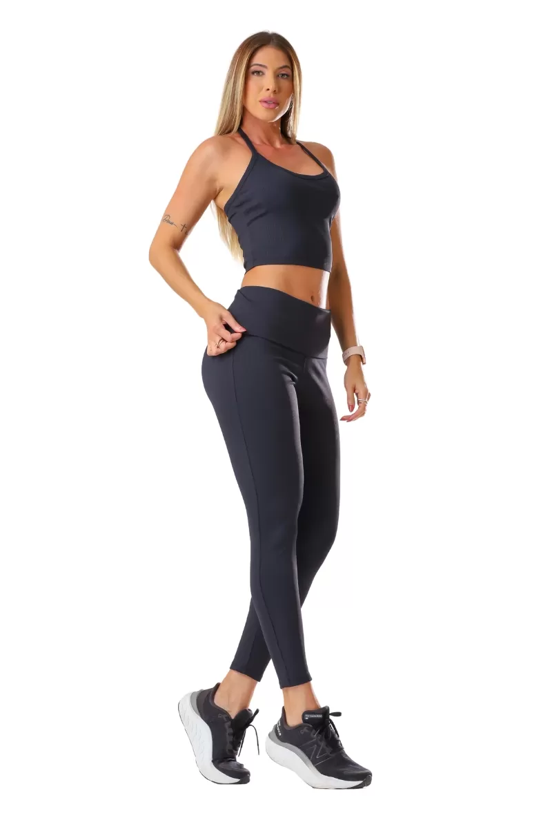 Garotafit - Black Drippy Pants - FUS496A