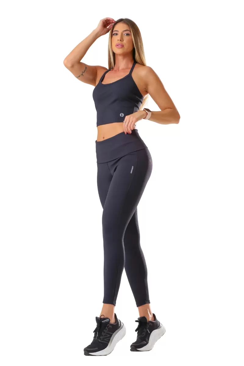 Garotafit - Black Drippy Pants - FUS496A