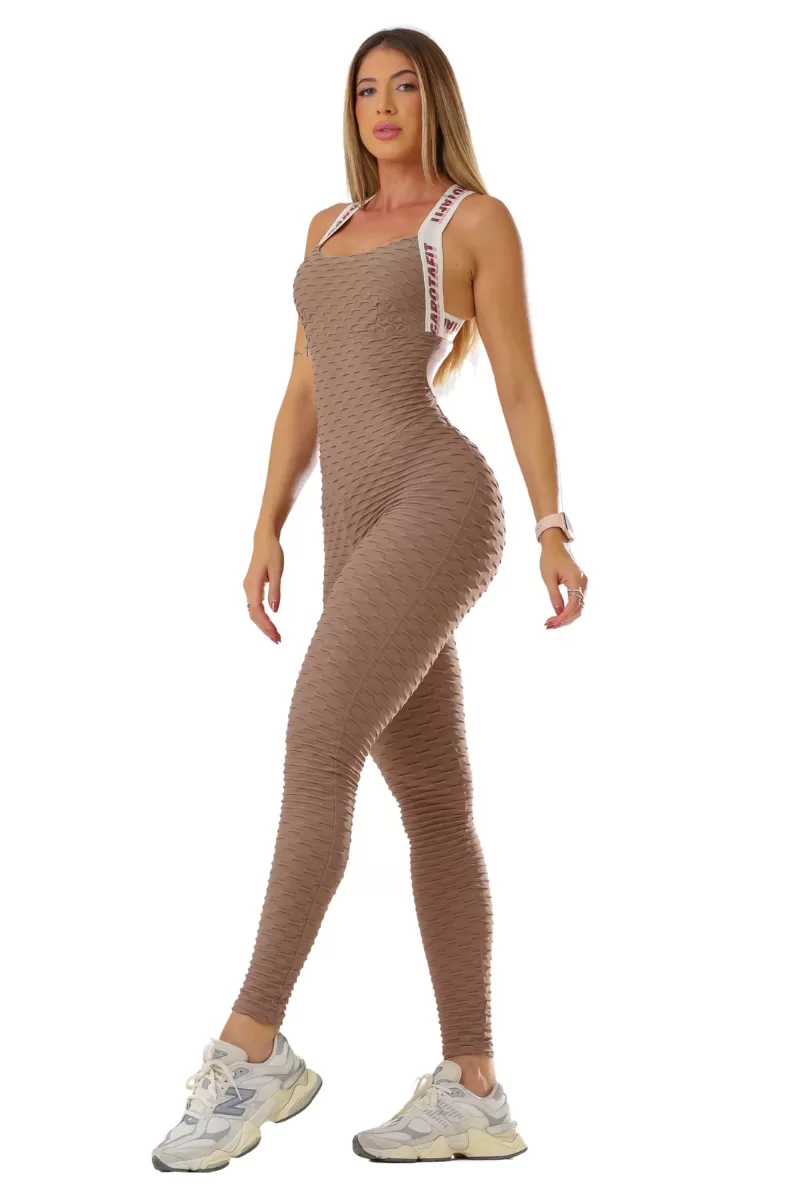 Garotafit - Riga Hazelnut Jumpsuit - MAC288NA