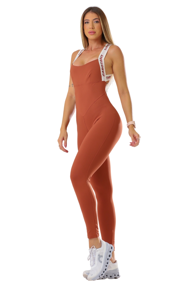 Garotafit - New Riga Hazelnut Jumpsuit - MAC209NA Garotafit - New Riga Hazelnut Jumpsuit - MAC209NA