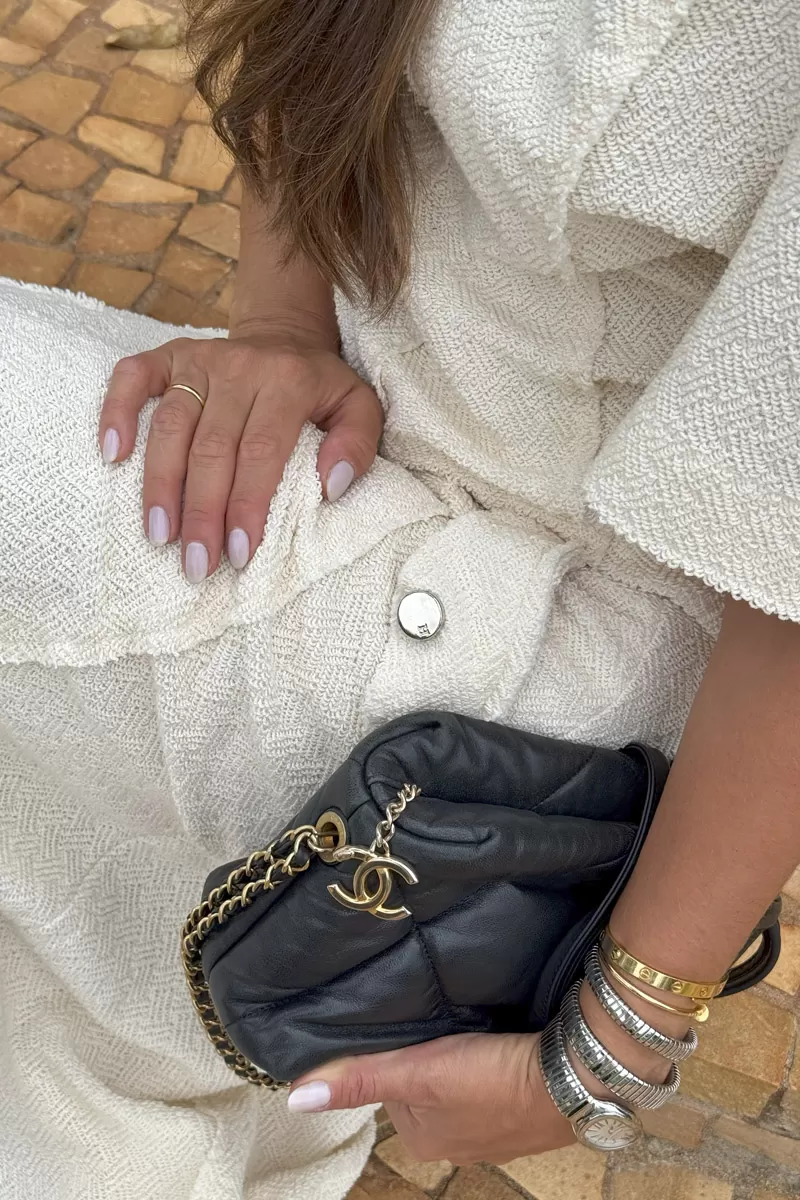 Hidrogênio - GODE SKIRT WITH OFF WHITE LAPELS - 20342018 Hidrogênio - GODE SKIRT WITH OFF WHITE LAPELS - 20342018