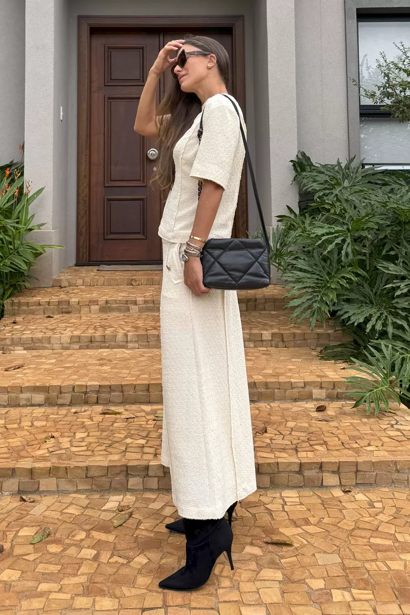 Hidrogênio - GODE SKIRT WITH OFF WHITE LAPELS - 20342018 Hidrogênio - GODE SKIRT WITH OFF WHITE LAPELS - 20342018