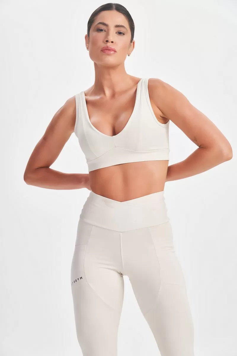 Lets Gym - Mellow Off White Top - 2613OF Lets Gym - Mellow Off White Top - 2613OF