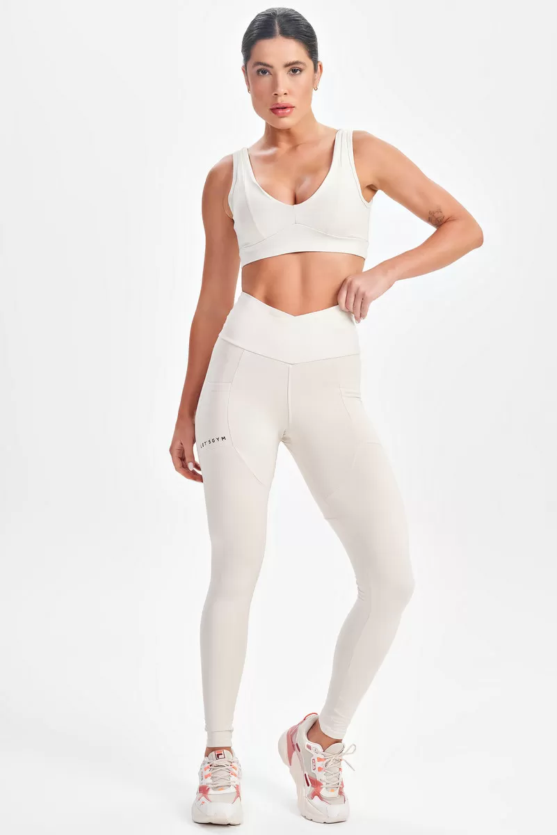 Lets Gym - Mellow Off White Top - 2613OF Lets Gym - Mellow Off White Top - 2613OF