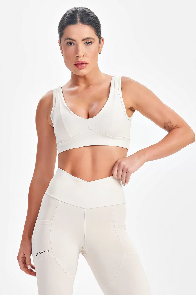 Lets Gym - Mellow Off White Top - 2613OF Lets Gym - Mellow Off White Top - 2613OF