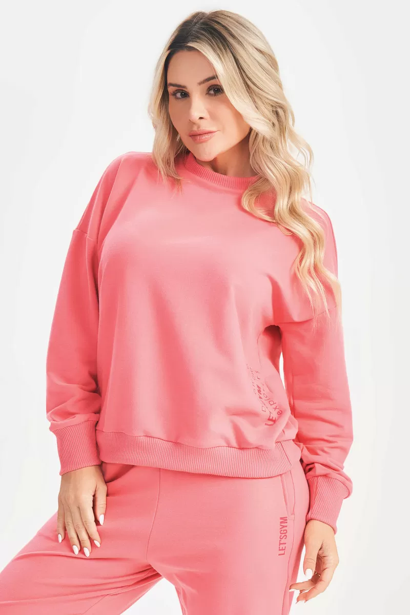 Lets Gym - Pink Relax Blouse - 2632RO