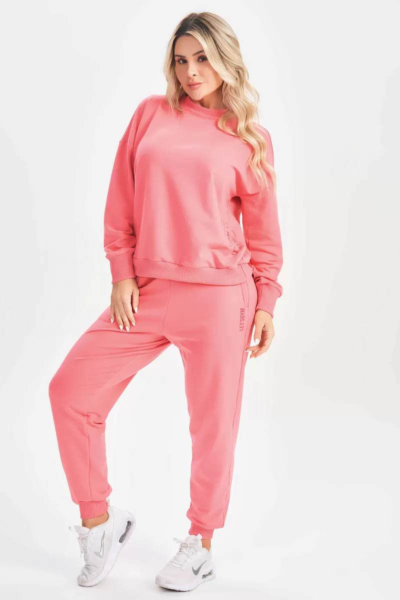 Lets Gym - Pink Relax Blouse - 2632RO Lets Gym - Pink Relax Blouse - 2632RO